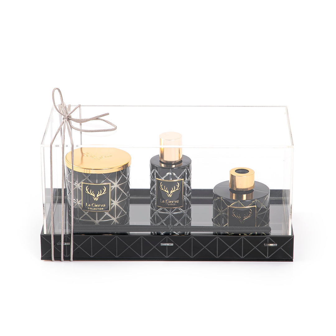 MINI GLARE - REED DIFFUSER, HOME SPRAY & CANDLE With acrylic box