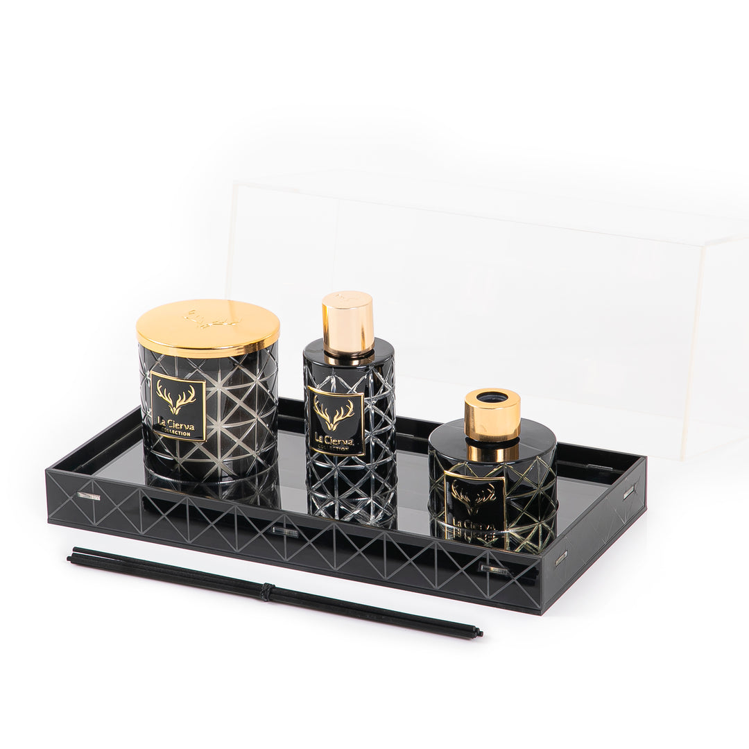 MINI GLARE - REED DIFFUSER, HOME SPRAY & CANDLE With acrylic box