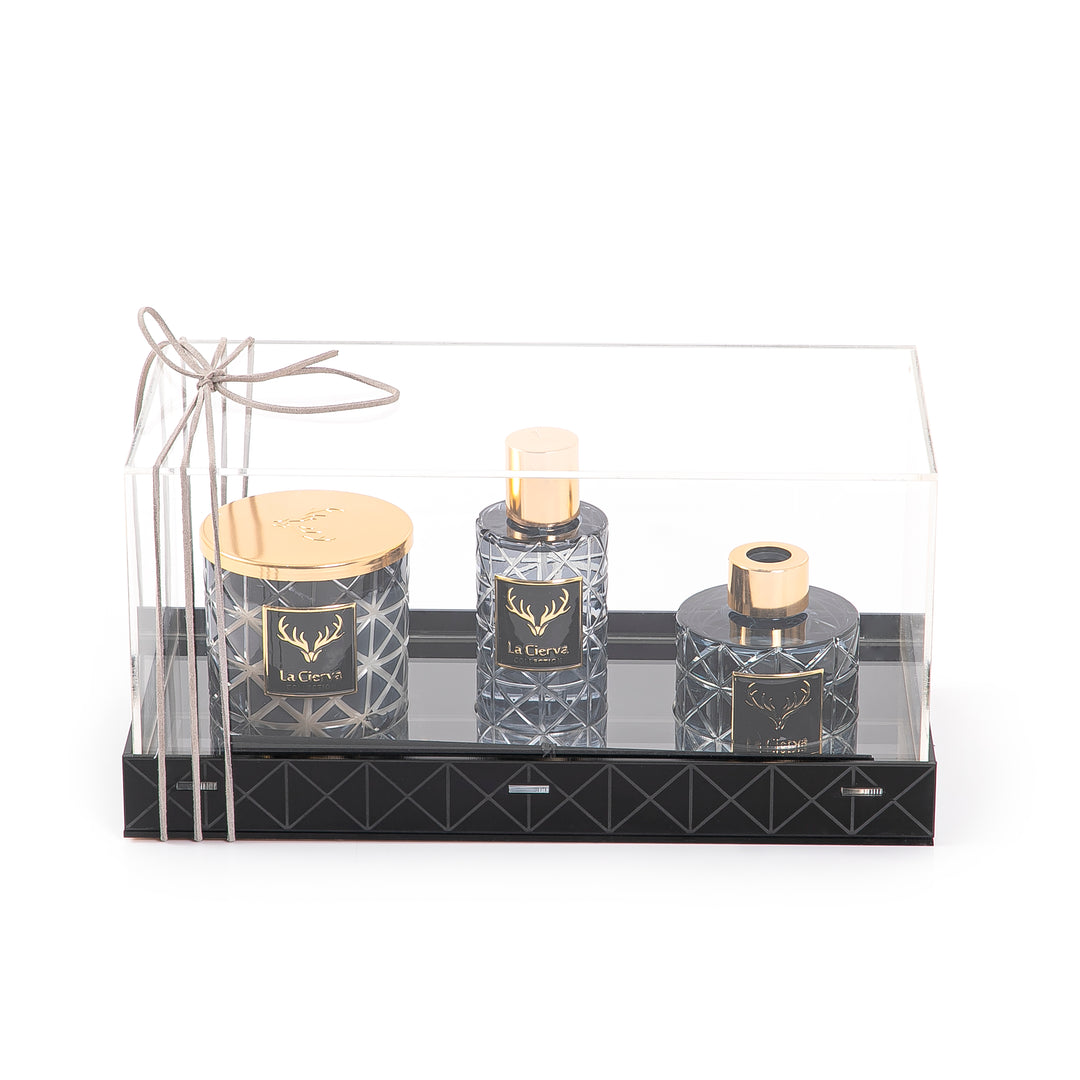MINI SILVERADO - REED DIFFUSER, HOME SPRAY & CANDLE With acrylic box