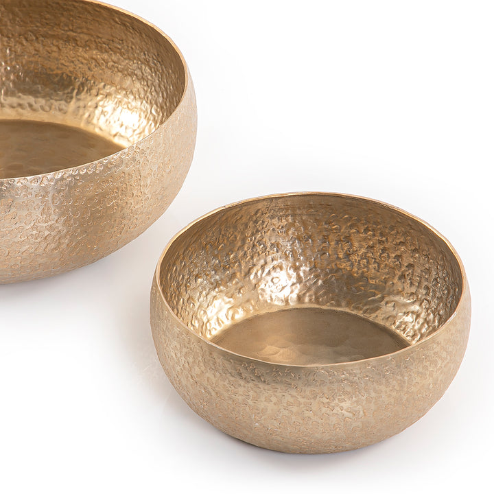 Set of 2 metal bowl with gift box