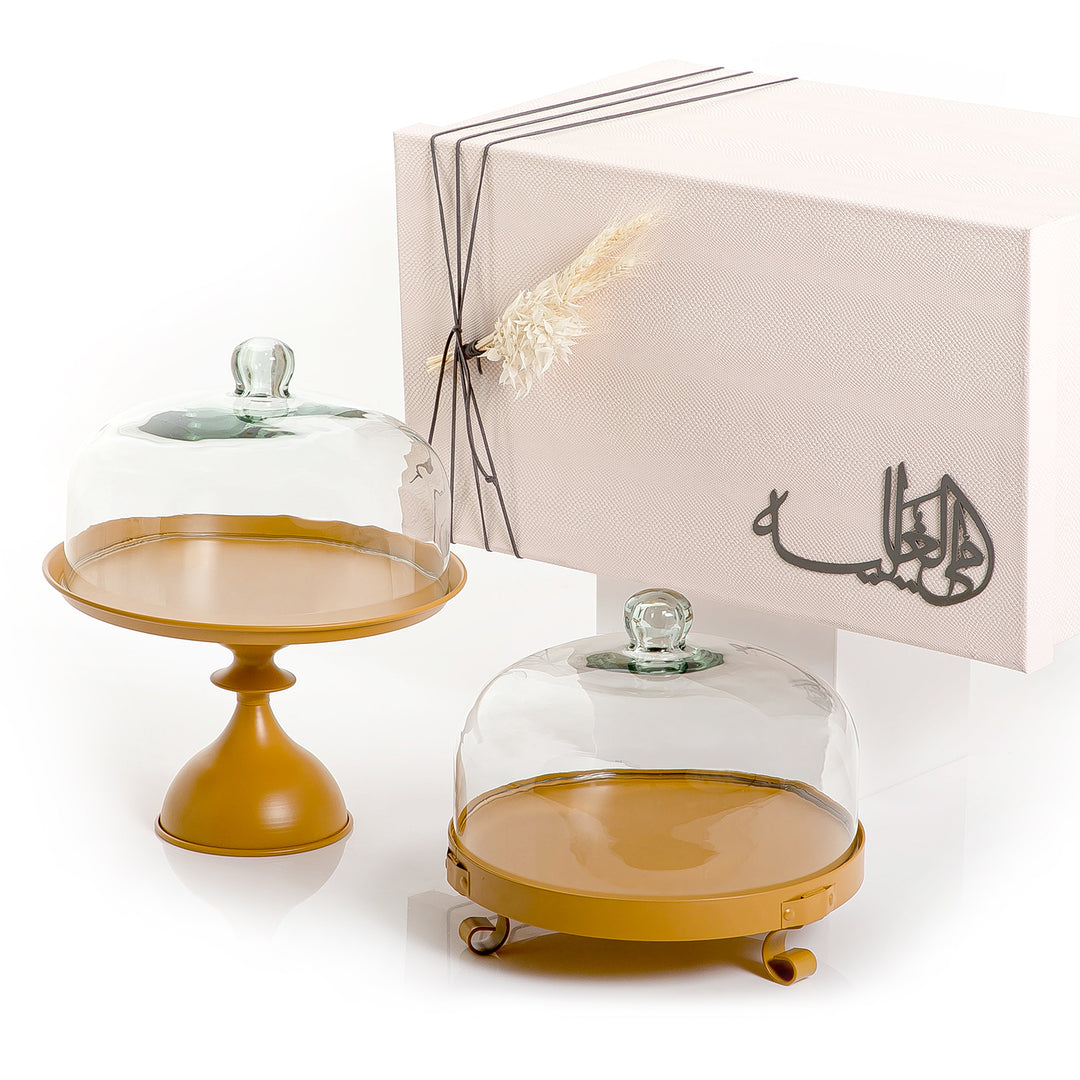 Set of 2 metal Stands with gift box