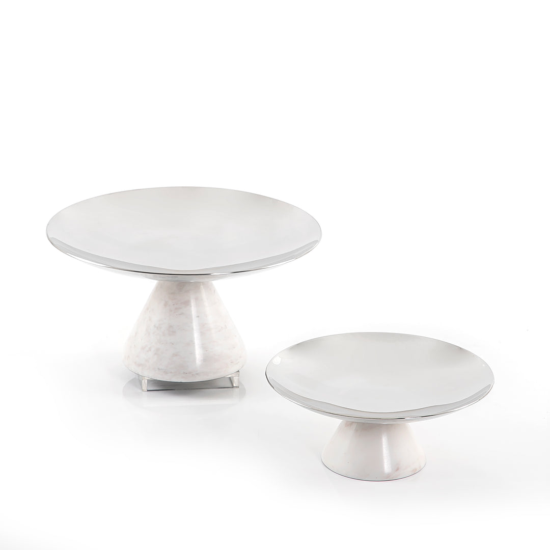 Set of 2 marble stands with gift box