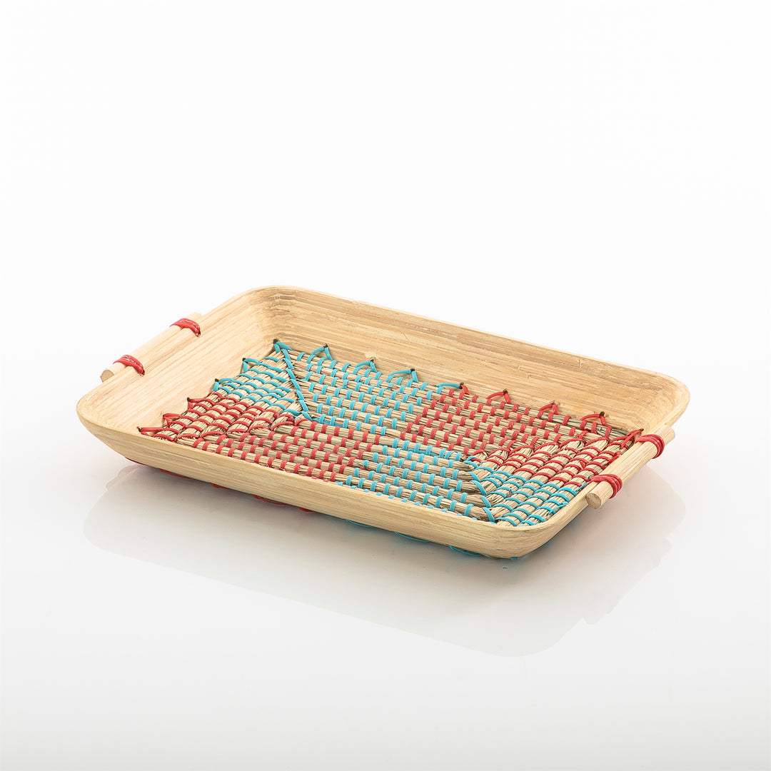 Rectangular Bamboo And Seagrass Tray (5654551330981)